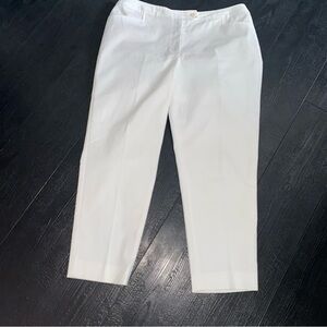 Talbots Woman Hampshire Ankle Pants Size 16W White
